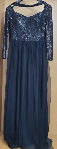 أخرى — فستان سهرة طويل أسود مقاس xxl